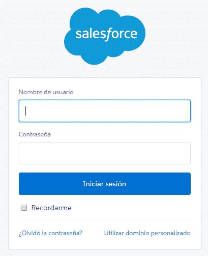 salesforce iniciar sesion